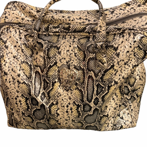 Kathy Van Zeeland Animal print lightweight roomy travel bag.